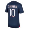 Conjunto (Camiseta+Pantalón Corto) Paris Saint-Germain Dembele 10 Primera Equipación 23-24 - Niño